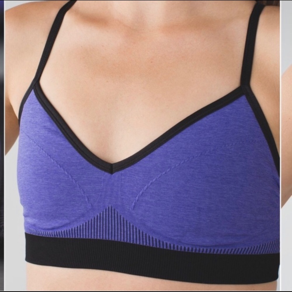 Lululemon Hold Your Om II Sport Bra in Iris Flower - Picture 1 of 8